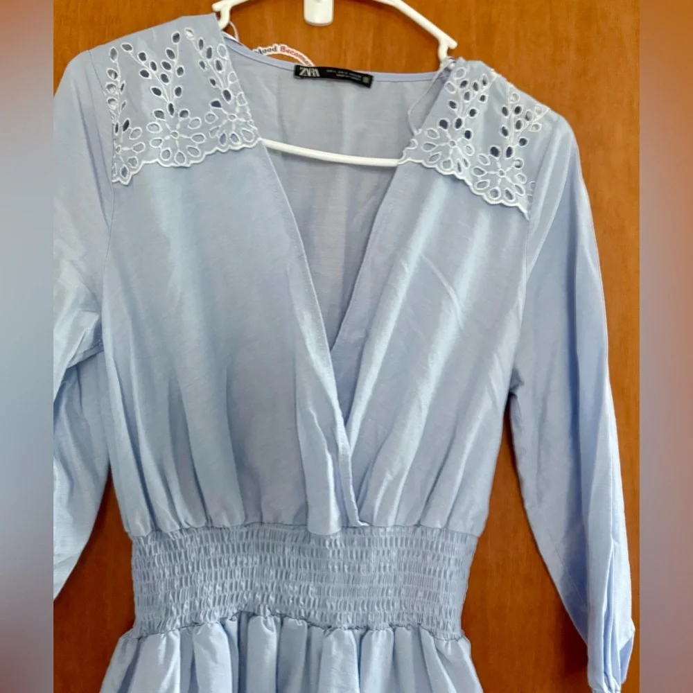 Zara, Mini Cutwork ,Embroidered, Eyelet Dress, S,
P2P: 18”., EUC - Picture 3 of 8